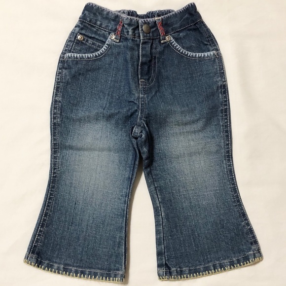 Vintage Baby Gap Adorable Girl’s Boho Flare Denim Jeans- L - Picture 1 of 11